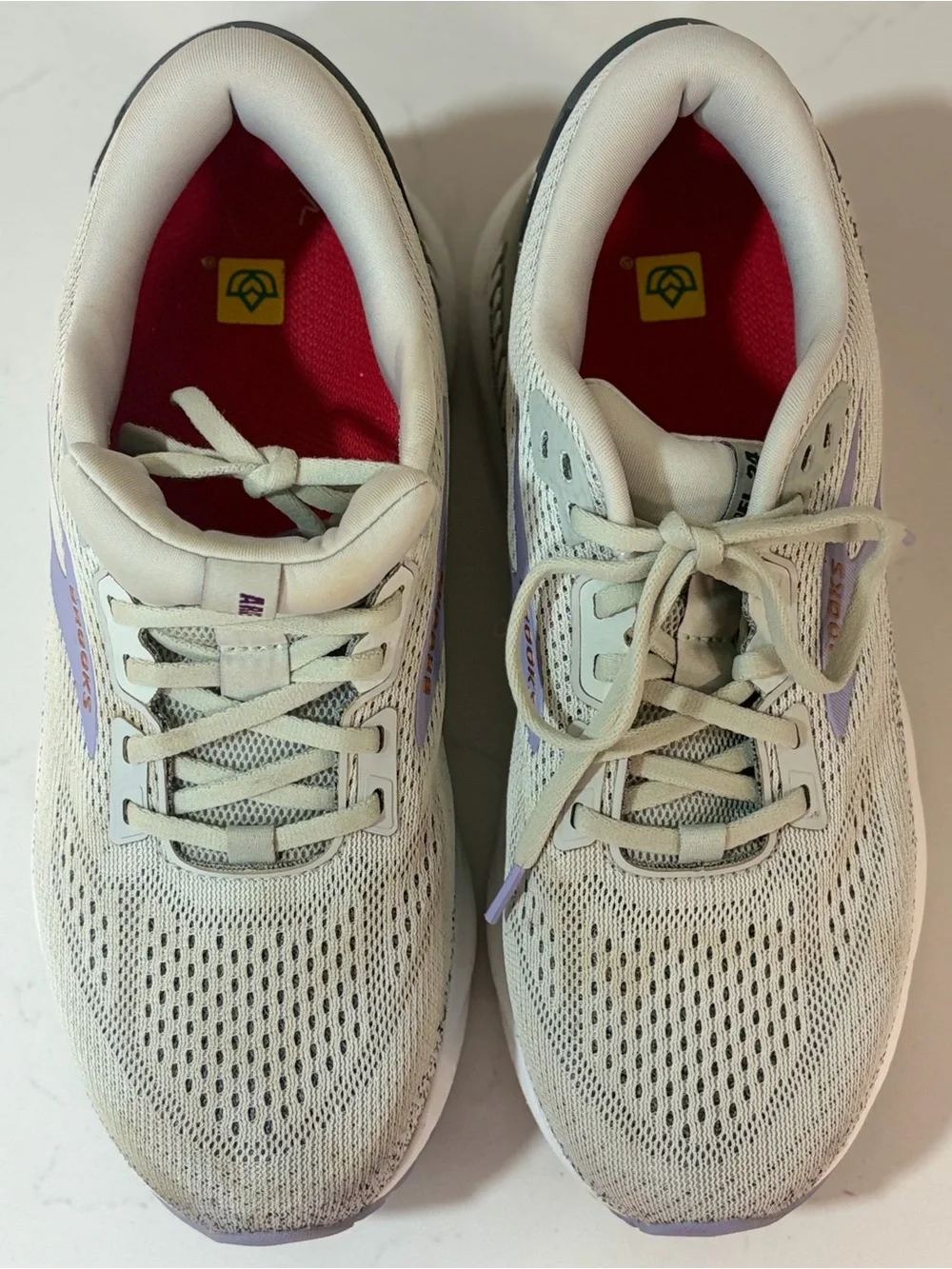 Brooks Ariel GTS23 Grey+White MaxCushion SupportRunningShoes Sz 9.5